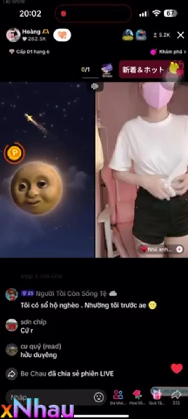 E gái xinh thua kèo PK tóp tóp nên show hàng cpublic trên live cho mn xem p2